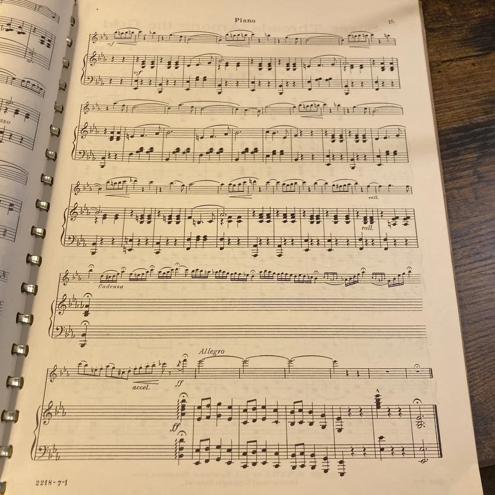 Smith and Holmes Favorites Piano Accompaniment - 12 Famous Solo Duet for Cornets